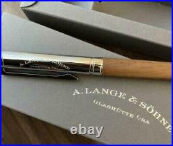 LANGE&SHONE Novelty Brown/Silver Cap type Ballpoint Pen(Blue ink) wz/Box Rare