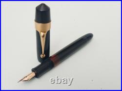 LOGOS Celluloid Piston Fountain Pen 14k Flex Nib Excellent Very Rare Vntage 50s
