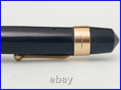 LOGOS Celluloid Piston Fountain Pen 14k Flex Nib Excellent Very Rare Vntage 50s