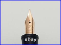 LOGOS Celluloid Piston Fountain Pen 14k Flex Nib Excellent Very Rare Vntage 50s