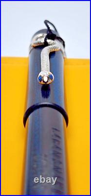 Laban Snake Indigo Ebonite Limited Edition 15/500 Rollerball Pen Rare