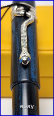 Laban Snake Indigo Ebonite Limited Edition 15/500 Rollerball Pen Rare