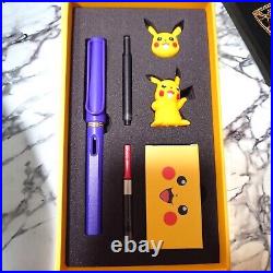 Lamy × Pokemon Pikachu Fountain Pen Limited Edition Lilac Color Rare Unused