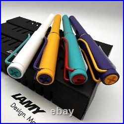 Lamy Safari Fountain Pen 4 colors set 2022 Limited F Japan 1 Used & 3 New Rare