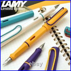Lamy Safari Fountain Pen 4 colors set 2022 Limited F Japan 1 Used & 3 New Rare