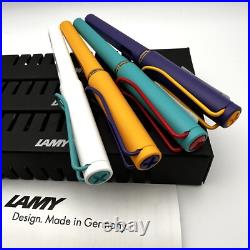 Lamy Safari Fountain Pen 4 colors set 2022 Limited F Japan 1 Used & 3 New Rare