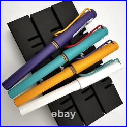 Lamy Safari Fountain Pen 4 colors set 2022 Limited F Japan 1 Used & 3 New Rare