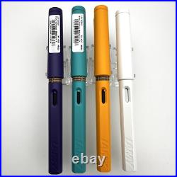 Lamy Safari Fountain Pen 4 colors set 2022 Limited F Japan 1 Used & 3 New Rare