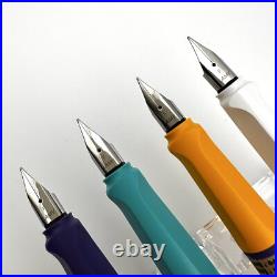 Lamy Safari Fountain Pen 4 colors set 2022 Limited F Japan 1 Used & 3 New Rare