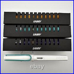 Lamy Safari Fountain Pen 4 colors set 2022 Limited F Japan 1 Used & 3 New Rare