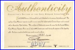 Lebouef Limited Edition Greg Norman 18k Gold Fountain Pen New In Box 1531/3068