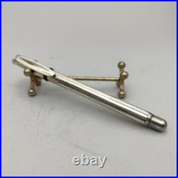 Lece Pen Collection Sterling Silver Fountain Pen SS F Nib VTG RARE Collectible