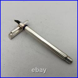 Lece Pen Collection Sterling Silver Fountain Pen SS F Nib VTG RARE Collectible