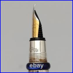 Lece Pen Collection Sterling Silver Fountain Pen SS F Nib VTG RARE Collectible