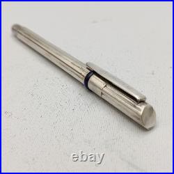 Lece Pen Collection Sterling Silver Fountain Pen SS F Nib VTG RARE Collectible