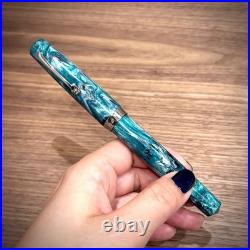 Leonardo Moment Magico Jonathan Brooks Teal Fountain Pen Limited 100 New Rare EF