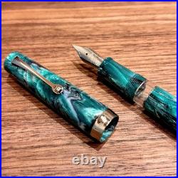 Leonardo Moment Magico Jonathan Brooks Teal Fountain Pen Limited 100 New Rare EF