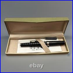 Levenger Aero-D Carbon Fiber Fountain Pen In Box Rare Retired Brand New READ