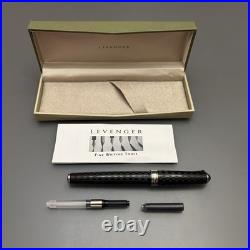 Levenger Aero-D Carbon Fiber Fountain Pen In Box Rare Retired Brand New READ