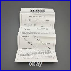 Levenger Aero-D Carbon Fiber Fountain Pen In Box Rare Retired Brand New READ