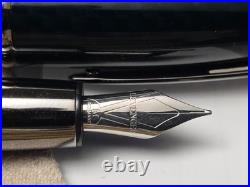 Levenger Carbon F Fountain Pen Oceania German Medium Nib Rare 2016 Vintage