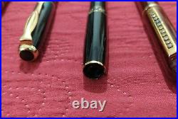 Lot 7 Pcs nib fountain pens collection different brand's Rare Metal ink