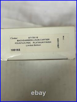 Louis Cartier Backgammon LE of 1847, Fountain Pen 18K M Nib-Rare Louis Cartier Backgammon LE of 1847, Fountain Pen 18K M Nib-Rare