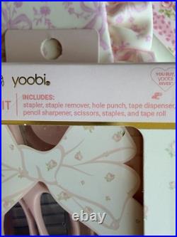 LoveShackFancy x Yoobi School Supplies Lot Rare Scissors Pouch Folders Pens
