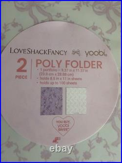 LoveShackFancy x Yoobi School Supplies Lot Rare Scissors Pouch Folders Pens