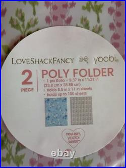 LoveShackFancy x Yoobi School Supplies Lot Rare Scissors Pouch Folders Pens