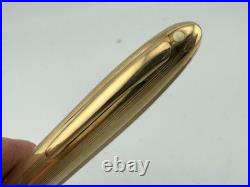 Lovely Rare Vintage Sheaffer Snorkel Fountain Pen Gold Plated English 14ct Nib