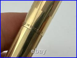 Lovely Rare Vintage Sheaffer Snorkel Fountain Pen Gold Plated English 14ct Nib