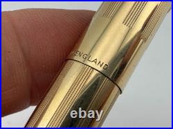 Lovely Rare Vintage Sheaffer Snorkel Fountain Pen Gold Plated English 14ct Nib