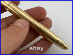 Lovely Rare Vintage Sheaffer Snorkel Fountain Pen Gold Plated English 14ct Nib