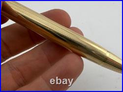Lovely Rare Vintage Sheaffer Snorkel Fountain Pen Gold Plated English 14ct Nib