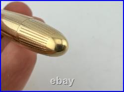 Lovely Rare Vintage Sheaffer Snorkel Fountain Pen Gold Plated English 14ct Nib