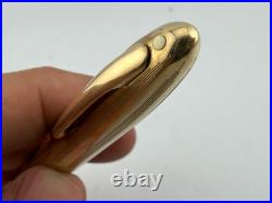 Lovely Rare Vintage Sheaffer Snorkel Fountain Pen Gold Plated English 14ct Nib