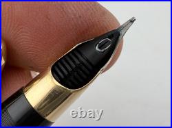 Lovely Rare Vintage Sheaffer Snorkel Fountain Pen Gold Plated English 14ct Nib
