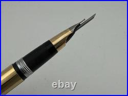 Lovely Rare Vintage Sheaffer Snorkel Fountain Pen Gold Plated English 14ct Nib