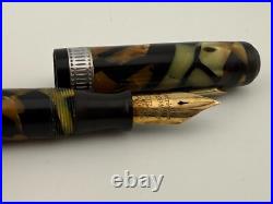 Lovely Rare Vintage Waterman's Patrician Nacre Pattern Fountain Pen 14ct Nib