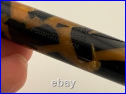 Lovely Rare Vintage Waterman's Patrician Nacre Pattern Fountain Pen 14ct Nib