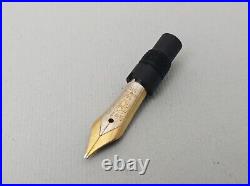 MONTBLANC 142 Celluloid Nib Section 14k Spare Part Fountain Pen VTG 50s Rare