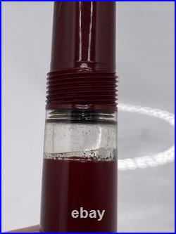 MONTBLANC 344 BURGANDY FOUNTAIN PEN RARE UNUSED MED 14kt 585 NIB Circa 1950s