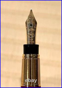 MONTBLANC Fountain Pen Coral Mozart 18K Nib F 3.0in Rare Discontinued