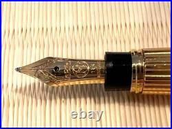 MONTBLANC Fountain Pen Coral Mozart 18K Nib F 3.0in Rare Discontinued