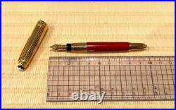 MONTBLANC Fountain Pen Coral Mozart 18K Nib F 3.0in Rare Discontinued