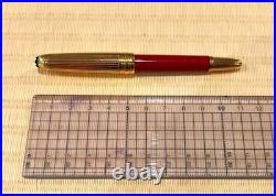 MONTBLANC Fountain Pen Coral Mozart 18K Nib F 3.0in Rare Discontinued