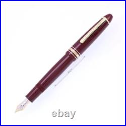 MONTBLANC Fountain Pen Meisterstuck 145 Bordeaux 14K M Nib New. Rare pen NOS