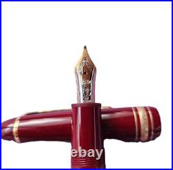 MONTBLANC Fountain Pen Meisterstuck 145 Bordeaux 14K M Nib New Rare pen NOS