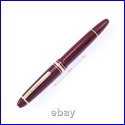 MONTBLANC Fountain Pen Meisterstuck. 145. Bordeaux 14K M Nib New. Rare pen NOS